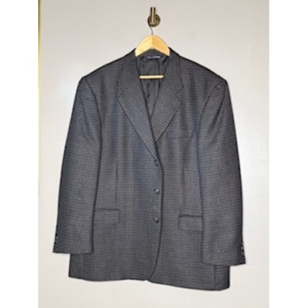 Paul Dione Mens Grey Wool Alpaca Blend 3 Button Blazer Sport Coat Made in Canada